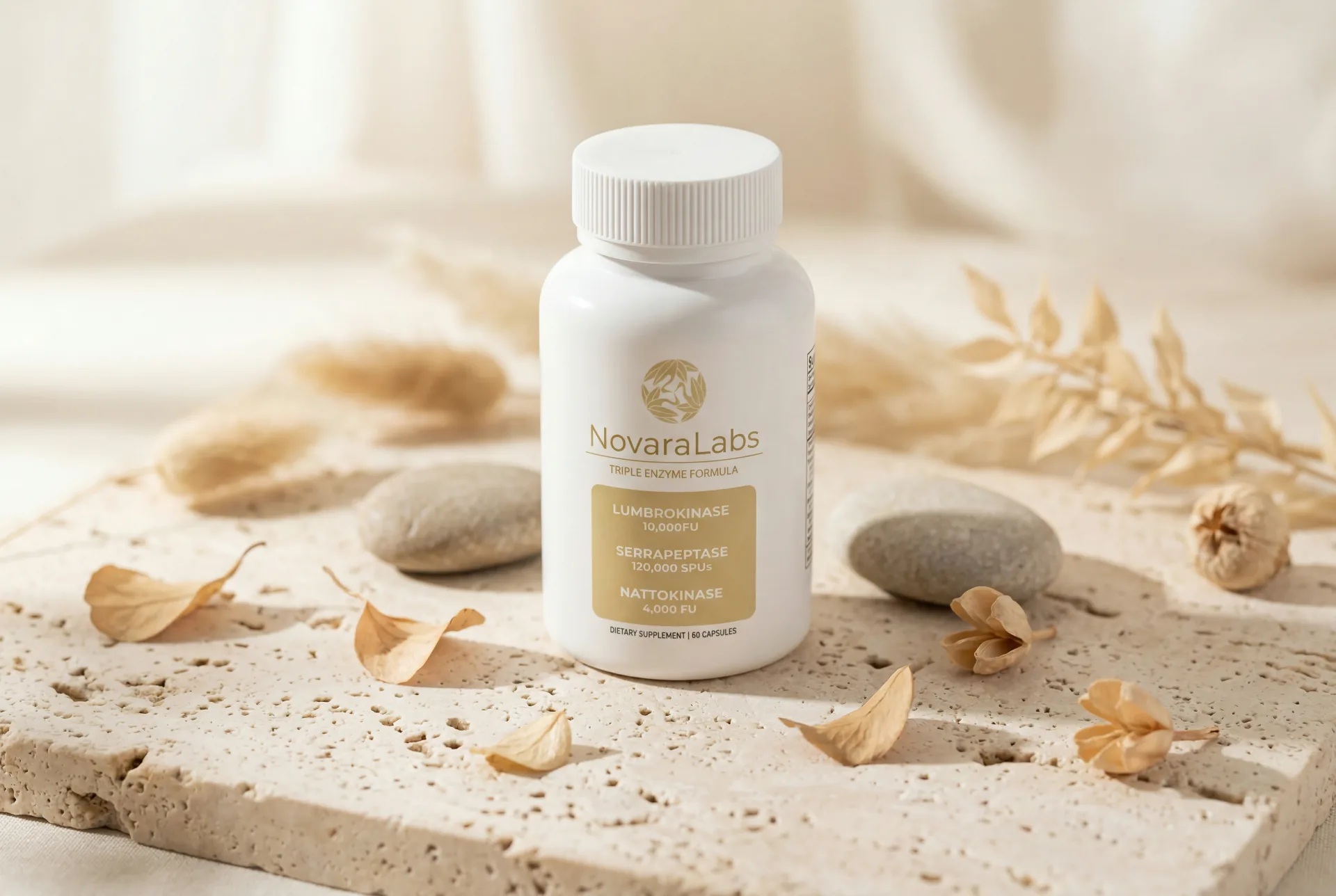 NovaraLabs Vein Restore triple enzyme formula bottle
